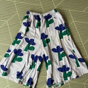 Bobo Choses purple flower wide leg pants